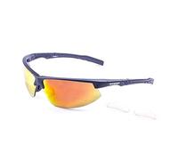 OCEAN LANZAROTE - Occhiali da sole polarizzati per ciclismo, corsa, sport, protezione UV 400 anti vento, per uomo e donna, Nero opaco, Talla única