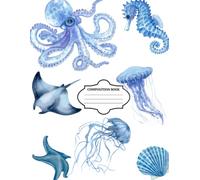 ocean life composition notebook.: 100 college ruled pages.
