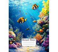 Ocean Life Cover Cornell Notes Notebook: Cornell Style Taking Notebook for Students /Teachers with Numbered Pages. For Schools, Colleges, Universities