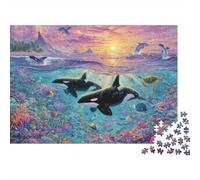 Ocean Life Puzzle Jigsaw Puzzle Impossible 1000 Pezzi Decorazione Per La Casa. Giochi Rilassamento E Intelligence Per Adulti E Ragazzi Da 14 Anni 38x26cm/1000pcs