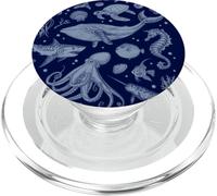 Ocean Life Sea Aesthetic Fish Beach 90s Vintage Graphic PopSockets PopGrip per MagSafe