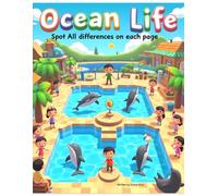 Ocean life: Spot all differences on each page: Answer key provided for all pages