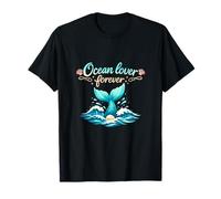 Ocean Lover Forever Mermaid Tail Permanente Vacanza Party Maglietta