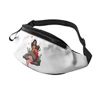Ocean Mermaid Butterfly Stone Seaweed borsello da cintura Sport Casual borsello da cintura per donna Uomo alla moda