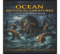 Ocean Mythical Creatures Adult Coloring Book: 50 Ocean mythical creatures to color and relax