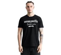 Ocean Pacific Maglietta da Uomo Los Clavos, Nero/Bianco, M