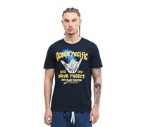 Ocean Pacific Maglietta da Uomo Shaka, Blu Scuro/Giallo, XL