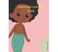 Ocean queen mermaid: Adorable illustration for young coloring book