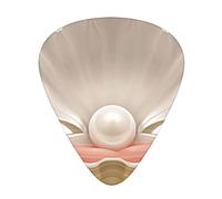Ocean Realistic Beautiful Opened Shell Il plettro per chitarra, per chitarre acustiche, elettriche, basso - tocco naturale, confezione da 12, multicolore.