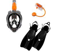 Ocean Reef Aria Qr Duo II Viaggi Pronto Maschera / Fins Snorkie Set Snorkeling