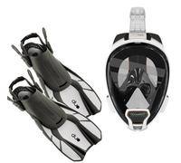 Ocean Reef Aria Qr Duo Viaggi Pronto Maschera/Pinne Set Immersione, Snorkeling