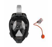 OCEAN REEF Aria Qr + W/Snorkie Talkie Maschera Set Immersione, Snorkeling Nero