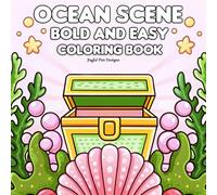 ocean scene: bold and easy coloring book