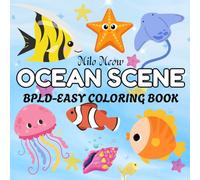 Ocean Scene: Coloring Book for Adults and Kids, Bold and Easy Ocean Life Designs for Relaxation (Bold & Easy Coloring)