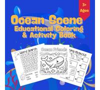 Ocean Scene: Educational Coloring & Activity Book, Bold and Easy Stress Relief