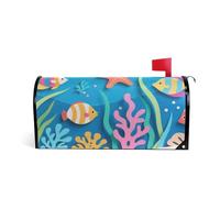 Ocean Sea Animals Cartoon Copertura decorativa della cassetta postale per l'inverno carino autunno mailbox copre magnetico formato standard Caja de correos