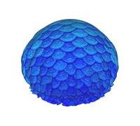 Ocean Sea Blue Mermaid Fish Cuffia da doccia per gli uomini Cap Women riutilizzabile impermeabile lungo spessore cura dei capelli corti bambini bagno