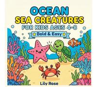 Ocean Sea Creatures Coloring Book for Kids: Fun Marine Animal Activity Book