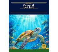 Ocean & Sea Life: Large Print Coloring Book for Seniors