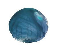 Ocean Sea Wave Cuffie da doccia da donna riutilizzabili grande cuffia da doccia da uomo Quick dry cura capelli lunghi corti bagno per bambini