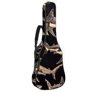 Ocean Shark - Custodia per chitarra acustica, imbottita, impermeabile, per chitarre da 40, 41 e 42 pollici, colore: blu navy, Multicolore 10., 42.9x16.9x4.7 in, Zaino casual