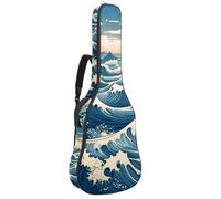 Ocean Shark - Custodia per chitarra acustica, imbottita, impermeabile, per chitarre da 40, 41 e 42 pollici, colore: blu navy, Multicolore 03, 42.9x16.9x4.7 in, Zaino casual