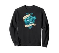 Ocean Soul Salty Spirit Heart Wave Felpa