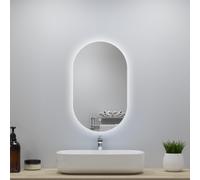 OCEAN Specchio da bagn|dimmerabile|Funzione Memoria|pulsante a tocco|LED