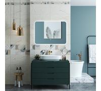 OCEAN Specchio da bagn|dimmerabile|Funzione Memoria|pulsante a tocco|LED