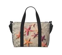 Ocean Starfish - Borsa da viaggio con stampa di stelle marine, borsa a tracolla per weekend e viaggi d'affari, leggera