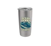 Ocean Swimmer La piscina è per la pratica in acque libere Bicchiere termico in acciaio inox doppia parete