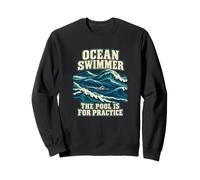 Ocean Swimmer La Piscina è per la Pratica in acque libere Felpa