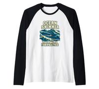 Ocean Swimmer La Piscina è per la Pratica in acque libere Maglia con Maniche Raglan