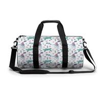 Ocean Tale Mermaid Princess Borsa da palestra portatile per donne e uomini borsa da viaggio per sport stampa Gymbag divertente borsa da yoga