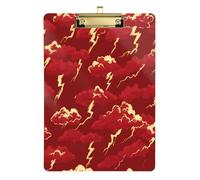 Ocean Thunder rosso Oro Nursing Pocket Appunti Acrilico Carino per il Primo Anno Insegnante Must Haves Dimensione 9 x 12.5 Tablas para escribir