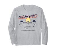 Ocean Vibes - Vai Fuori e Gioca tra Le Onde (Retro Graphic) Maglia a Manica