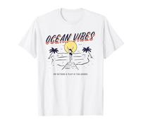 Ocean Vibes - Vai Fuori e Gioca tra Le Onde (Retro Graphic) Maglietta