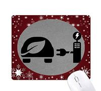 Ocean Water Shell Science Nature Picture Mouse Pad Invernale Fiocco di Neve