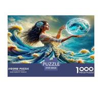 Ocean Wave Lady Puzzle 1000 Pezzi Impossibile - Regalo Perfetto 1000 Stukjes Beauty Puzzle Giocattolo Decompressivo Intellettuale Educativo Divertente Gioco Per Famiglie Für Erwachsene Und Kinder Ab 8