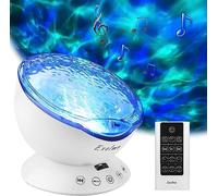 Ocean Wave Lights - Macchina del suono con rumore naturale rilassante e spettacolo di luci rilassante, effetti di luce che cambiano colore, per bambini e adulti, camera da letto e soggiorno