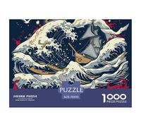 Ocean Wave Puzzle 1000-pieces Per Gli Adulti Natural Scenery Jigsaw Multicolore Collezione D'arte Gioco Familiare Regalo Bambino Qualità Premium 70x50cm/1000pcs
