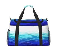 Ocean Waves Barca a vela con uccelli Maritime Travel Duffel Bag Weekend Borsa Weekender Pernottamento Carry On Borsa a mano Allenamento Sport Ospedale