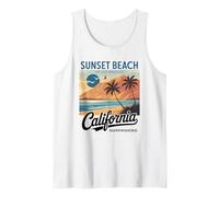 Ocean West Coast Summer Vibes California Beach Retro Canotta