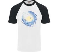 Ocean Whale & Octopus Uomo S/S Baseball T-Shirt