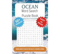 Ocean Word Search Puzzle Book: Ocean Word Search for Adults | Easy-to-Read Puzzle Book for Seniors & Teens | Fun & Calming Brain Games | 50+ ... Size | Great Gift for Beach & Nature Lovers