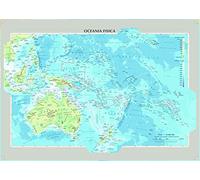 Oceania fisica e politica - Carta Murale