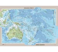 Oceania fisica e politica - Carta Murale