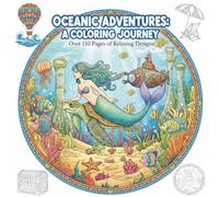 Oceanic adventures: A Coloring journey for Adults and Kids, Bold and Easy Designs for Relaxation with Sea Life