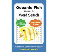 Oceanic Fish Word Search Puzzle Book: Word Searches with Easy to Read Print about Sharks, Marine Fish, Oceanic Fish, Oceanic Words, Marine Life and ... Gift Adults for Vacations, and Free Times