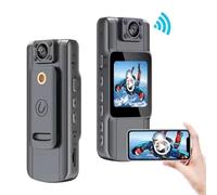 Oceanlend Mini fotocamera 1080p, schermo HD da 1,5 pollici, registratore intelligente per ciclismo per interni ed esterni, supporta la rotazione di 180° e l'interconnessione del telefono cellulare
